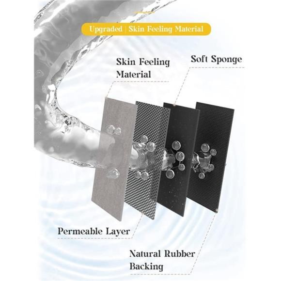 Gray Non Slip Quick Dry Absorbent Bath Rugs Washable Bathroom Floor Mats 6x24" - Picture 2 of 5